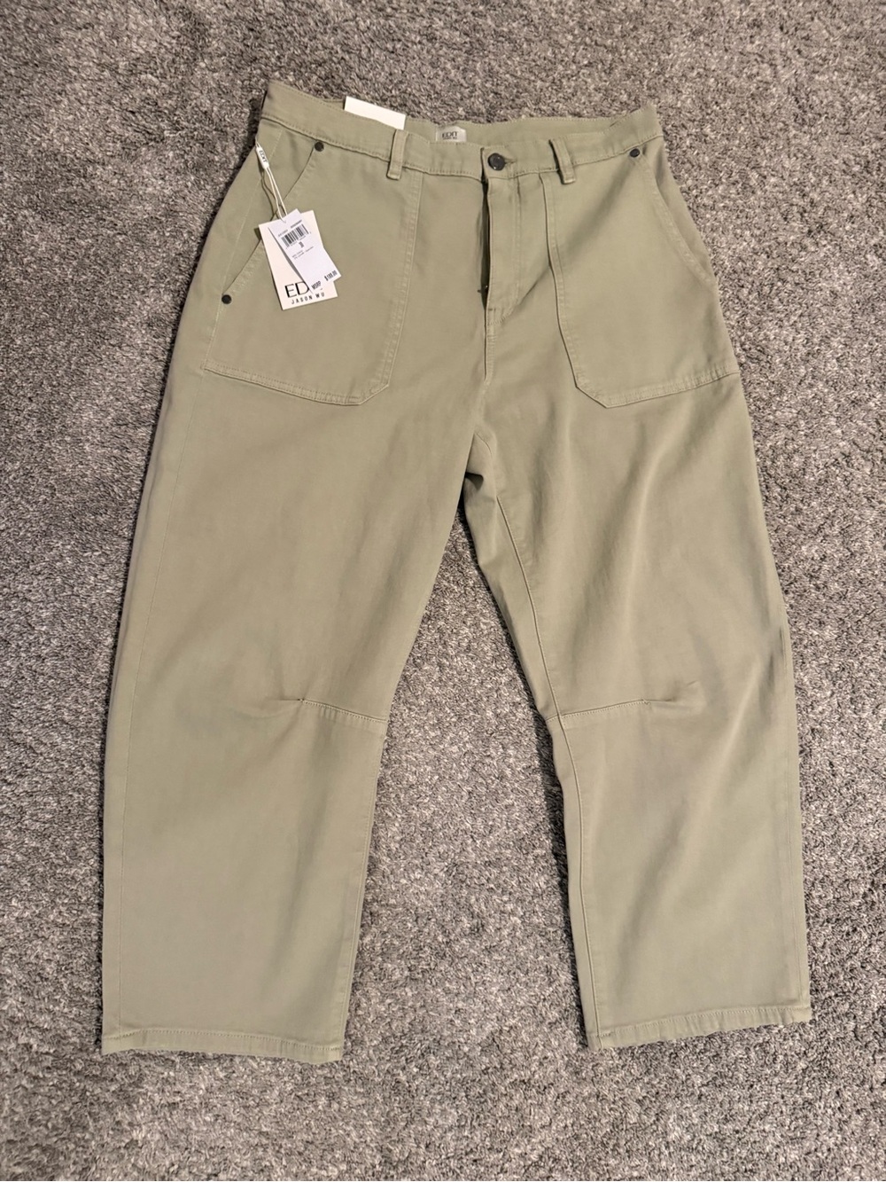 Jason Wu EDIT Rosemary High-Rise Pants in Sage - Picture 3 of 8